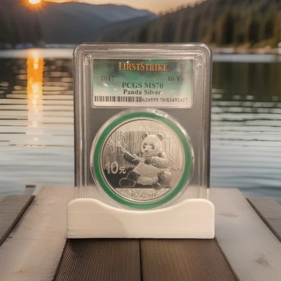 China Panda 2017 30day Release First Strike PCGS 10 YN 30g - Image 1 of 2