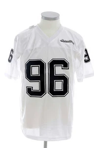 SCARCEWEAR HOMMES NFL FOOTBALL AMÉRICAIN BLANCHES NOIRES SCARCE 96 SILKY - Imagen 1 de 4