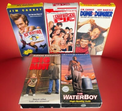 90s Comedy VHS Lot - American Pie, Dumb & Dumber, Waterboy, Ace Ventura, & More! - Image 1 of 4
