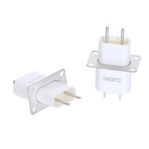 2pcs Microwave Oven Magnetron w/ Through-core Capacitor Pin Sockets Converter - Picture 1 of 9
