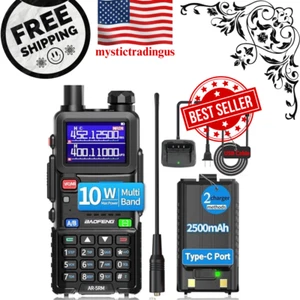 Digital Handheld Radio Scanner Fire Police VHF FM EMS Ham 2 Way Transceiver Dual - Zdjęcie 1 z 9