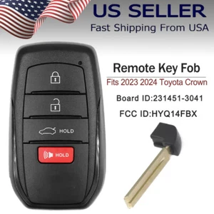 4B Replacement Fits 2023 2024 Toyota Crown Smart Keyless Remote Key Fob HYQ14FBX - Picture 1 of 7