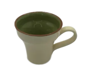 Vietri Cucina Fresca Mug Coffee Cocoa Cream Sage Italy - Picture 1 of 3