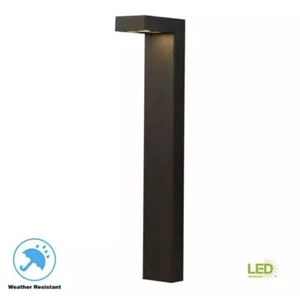 Hampton Bay Jemison Low Voltage Black LED Outdoor Landscape Path Light - Picture 1 of 8