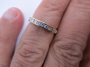 14K Gold Diamond Wedding Band Diamond=3/4 Carat F-VS2   Value=$5,750 - Bild 1 von 10