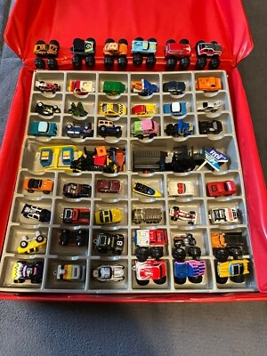 Vtg 1988 MICRO MACHINE COLLECTORS CASE Micro Mini's Tara Toy Corp 60+ Vehicles - Image 1 of 4