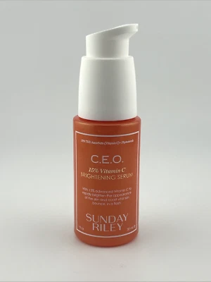 Suero iluminador Sunday Riley C.E.O 15 % vitamina C 1 oz / 30 ml nuevo (sin caja) Foto 1 de 2