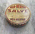 Vintage Advertising Salve Medicine Tin UCA-Mentho Laboratories Chicago USA
