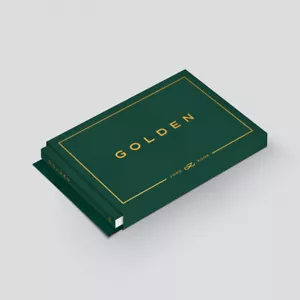 BTS JUNGKOOK GOLDEN album Weverse QRCard + libro fotografico + scheda fotografica + ecc + numero di traccia - Foto 1 di 4