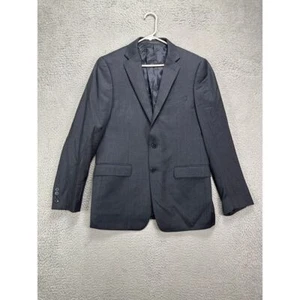 Calvin Klein Sport Coat Blazer Adult 40R Dark Grey 100% Wool Tuxedo Suit Mens - Picture 1 of 13