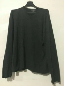 Banana Republic Size L 100% Cashmere Gray Men Sweater V-Neck High Quality  - Picture 1 of 9
