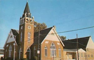 Seaford DE Mt Olivet Methodist Church~Belltower & Annex 1950s - Picture 1 of 2