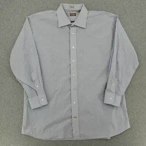 Gitman Bros Hemd Herren 17,5-34 blau micro kariert klassisch Cotonificio Albini - Bild 1 von 9