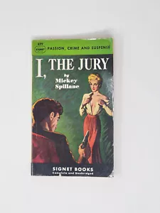 MICKEY SPILLANE SIGNED PAPERBACK - I, The Jury - Picture 1 of 5