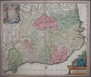 CATALUÑA - CATALONIAE PRINCIPATUS...M. SEUTTER CIRCA 1730. - Imagen 1 de 1