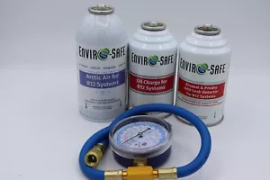 Envirosafe Arctic Air for R12, R-12, Oil, Proseal, Prodry, Dye, with Gauge - Bild 1 von 3