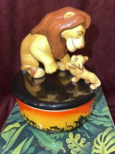 Vintage Schmid König der Löwen 1994 Spieluhr (spielt "Circle Of Life") Mufasa & Simba - Bild 1 von 7