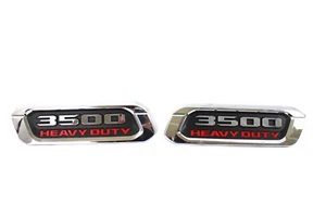 2019- 2023 Original RAM 3500 Heavy Duty hood emblem nameplate 2pc set LH RH OEM - Bild 1 von 9