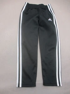 ADIDAS Size 6 Girls Mid Rise Stretch Waist Pull On Fleece Lined Track Pants 109 - Picture 1 of 8