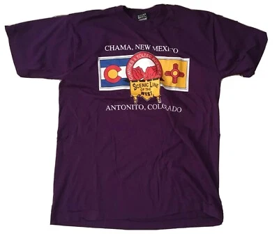 Vintage Cumbres & Toltec Scenic RR Chama NM Antonito Co T-Shirt 90s L  - Image 1 of 4