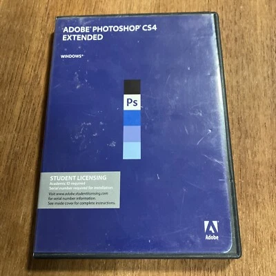 Adobe Photoshop CS4 Extended Student Edition Windows With Serial Number ￼ - Image 1 of 3
