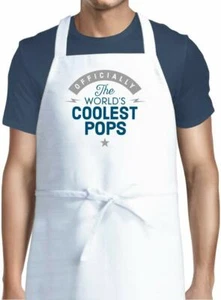 Pops Gift Funny Personalised Keepsake Cooking Apron Christmas Birthday Best Pops - Picture 1 of 2