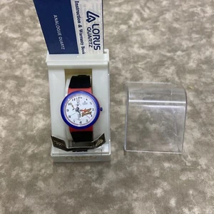 Vintage Bugs Bunny Lorus reloj de pulsera nuevo en caja con instrucciones - Imagen 1 de 5