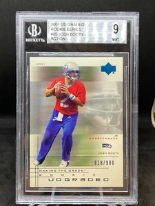Josh Booty RC 2001 UD Graded Rookie Series Acción #018/900 BGS 9 SeaHawks - Imagen 1 de 2