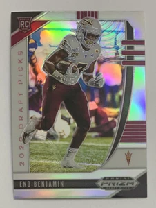 Panini Prizm Draft Picks 2020 fútbol americano Eno Benjamin ASU plata paralelo radiocontrol #119! - Imagen 1 de 2
