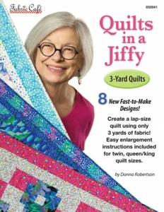 FABRIC CAFE WITH 3 YARD QUILTS "QUILTS IN A JIFFY" QUILT DESIGNS BOOK - Picture 1 of 1