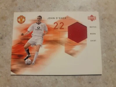 John O'Shea 2002 Upper Deck Legends Match-Worn Shirt Manchester United  - Image 1 of 2