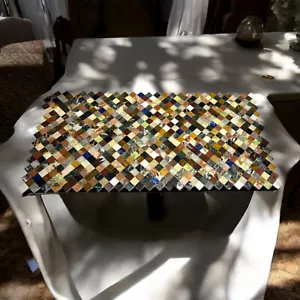 Multi Stone Marble Dining Table Elegance Precious Work Counterop Furniture Decor - Picture 1 of 7