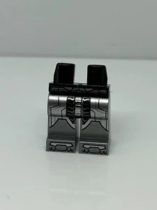 Lego Black Hips & Flat Silver Legs with Silver & Black Armor Pattern Cyborg #L32 - Picture 1 of 1