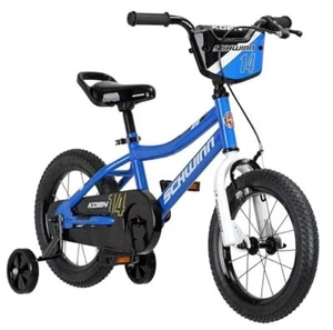 Koen & Elm BMX Style Toddler and Kids Bike, Number Plate/14-Inch Wheels Blue - Picture 1 of 7