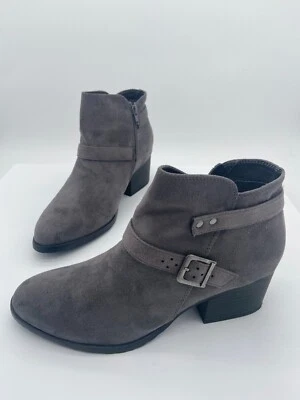 White Mountain Women's Boots Gray Size 10M Suede Zipper Closure Pre-owned - Image 1 of 4