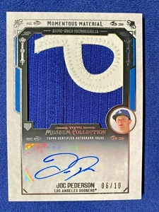 2015 Museum Collection - JOC PEDERSON Momentous Material Rookie Card #06/10 - Picture 1 of 2