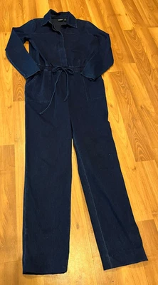 Macacão jeans stretch feminino no controle Reformation vintage por Renee Greenstain - Imagem 1 de 4