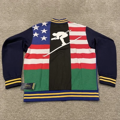 Polo Ralph Lauren Jacket Boys Large Performance Downhill Skier Baseball Varsity - Image 1 of 4
