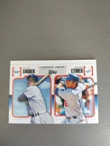 2010 Topps - Legendary Lineage Duke Snider, Andre Ethier #LL15 (JGA) - Picture 1 of 2
