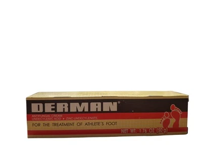 NUEVA CREMA ANTIMICÓTICA DERMAN 1,76 OZ TOLNAFTATO 1% PARA PIE DE ATLETA 04/2027 Foto 1 de 4