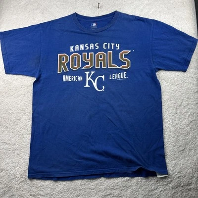 Majestic мужской MLB Канзас-Сити Royals синий короткий leeve футболка размер большой MLB - Изображение 1 из 4
