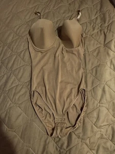 Flexees Shapewear By Maidenform Beige Size 38C Control Shaper Wired Padded Bra - Picture 1 of 8