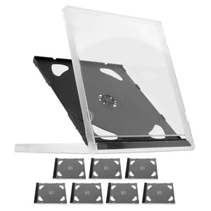 8 Pcs CD Case Office Travel Cases for Compact Discs Storage Holder - Afbeelding 1 van 12