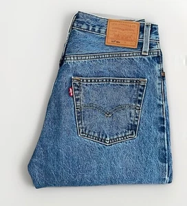 LEVIS PREMIUM 501 90s WOMENS W27 L32 BUTTON FLY STRAIGHT JEANS GREAT CONDITION - Picture 1 of 14