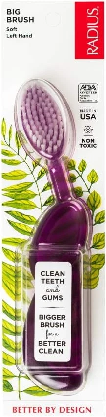 Cepillo de dientes Radius Original mano izquierda cerdas suaves libre de ftalatos 1ct estuche de 6 Foto 1 de 4