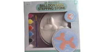 Crafty Crew Paint-Your-Own Ballon Hund Trittstein Set 6 Farbtöpfe Alter 6+ - Bild 1 von 3