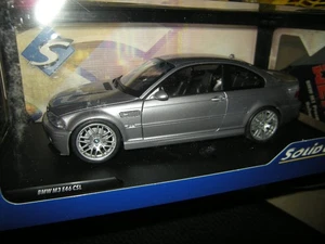 1:18 Solido BMW M3 CSL E46 plata/plata 2003 en embalaje original - Imagen 1 de 1