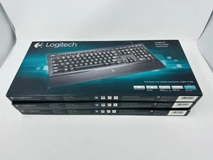 (3) Logitech Illuminated Keyboard Wired USB K740 (920-000914) | NIB - Picture 1 of 4