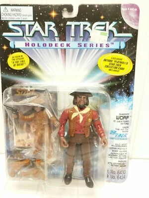 1995 NEW MOC Vintage Playmate Star Trek Holodeck Series Sheriff Worf  - Image 1 of 4