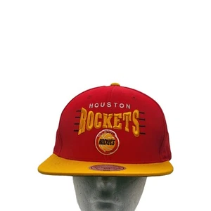Houston Rockets Mitchell & Ness NBA HWC Team Logo Snapback, Hat, Cap - Picture 1 of 10